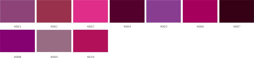 4 – фиолетовые цвета RAL